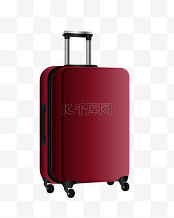 红色的行李箱