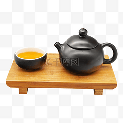 茶壶黑色图片_黑色茶具茶壶