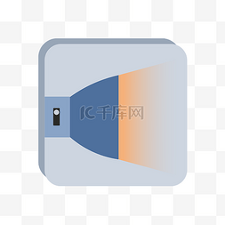 手电筒彩色扁平图标icon