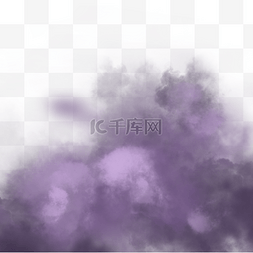 紫色雾烟图片_紫色层次感烟雾边框