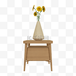 家具空间图片_c4d立体小桌子摆件免费下载
