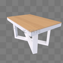 仿真实木现代桌子