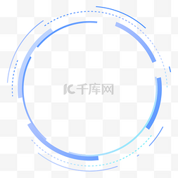 圆圈db图片_蓝色简约科技圆圈