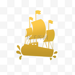 水花帆船图标