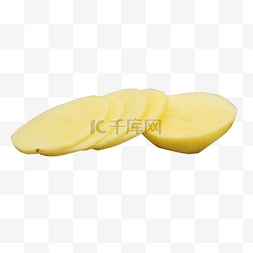 土豆切片图片_黄色切片土豆