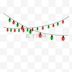 红黑线图片_双排红绿光效黑线交叉圣诞彩灯