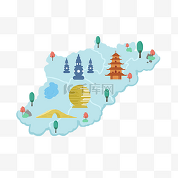 地标位置图片_杭州旅游地图