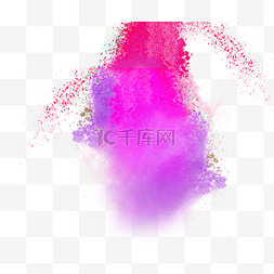 红色粉末爆炸图片_紫色爆炸粉尘