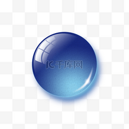 水晶按钮图片_蓝色圆形按钮