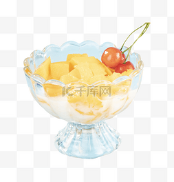 冰淇淋免抠图图片_新鲜的水果冰淇淋免抠图