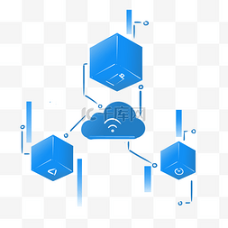 云计算蓝色图片_云服务互联网信息