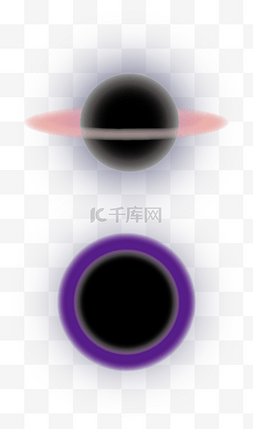 紫色宇宙黑洞光晕PNG