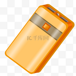 橘色手机充电宝