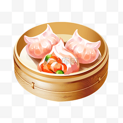 小吃虾饺