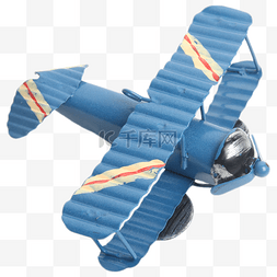 飞机图片_蓝色飞机模型