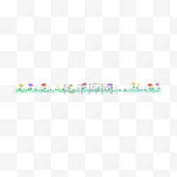 春天小花新媒体分割线