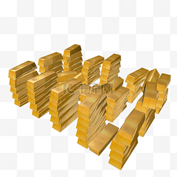 堆砌的金块