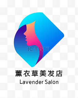 头像logo图片_蓝色女士头像LOGO