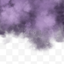 紫色雾烟图片_颗粒风格紫色浓雾边框