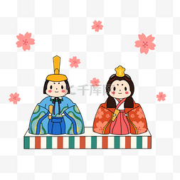 日本文化祭图片_可爱彩色日本hina matsuri