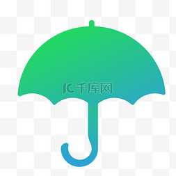 绿色的主雨伞免抠图