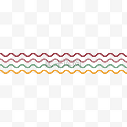 线条图片_漂亮线条卡通波浪线素材