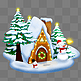 圣诞圣诞树房屋