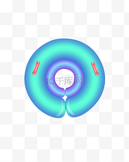 扁平化游泳圈PNG下载