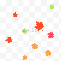 秋季落叶风景图片_秋天漂浮枫叶