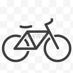 自行车出行图片_卡通的自行车