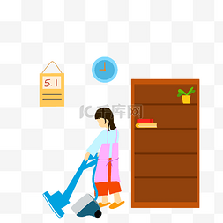 热爱工作图片_五一主妇扫除劳动清洁PNG