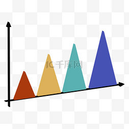 面积矢量图片_商务矢量折线立体面积图