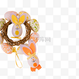 小饰品摆件图片_复活节复活蛋兔子节日