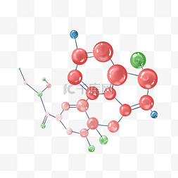 分子式化学图片_创意化学分子式插画