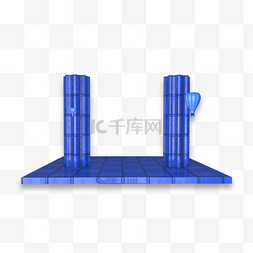 产品首页图片_蓝色电商首页装修产品模块