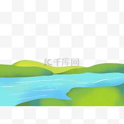 小河图片_青山绿水河流