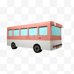 大黄蜂汽车图片_C4D卡通3D巴士汽车