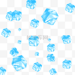 漂浮冰块冰晶