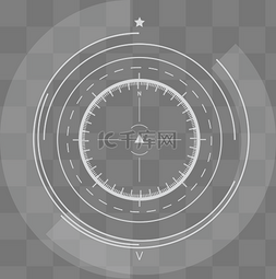 矢量透明素材图片_瞄准镜矢量