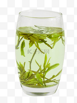 茶杯图片_玻璃杯里的绿茶