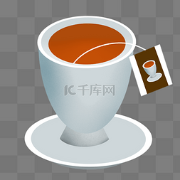 茶馆茶杯图案插图