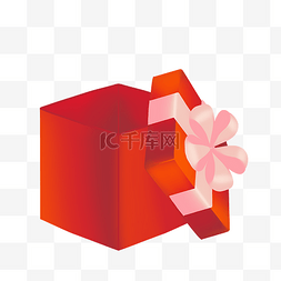 打开红色礼盒图片_圣诞打开红色礼物盒