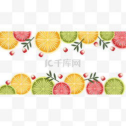 鲜美水果图片_夏日水果装饰边框