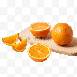 一堆新鲜的橙子免抠图