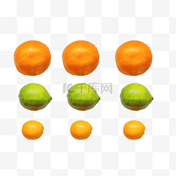 金桔柠檬水果图片_橙子柠檬金桔