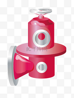 红色室外消防栓