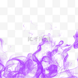 紫色悬浮的烟雾效应边框