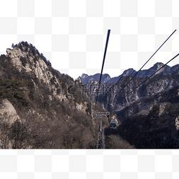  大山索道风景 