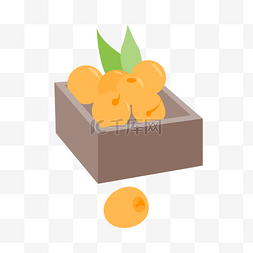 黄树叶图片_一盒黄杏