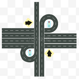 高速公路马路插画